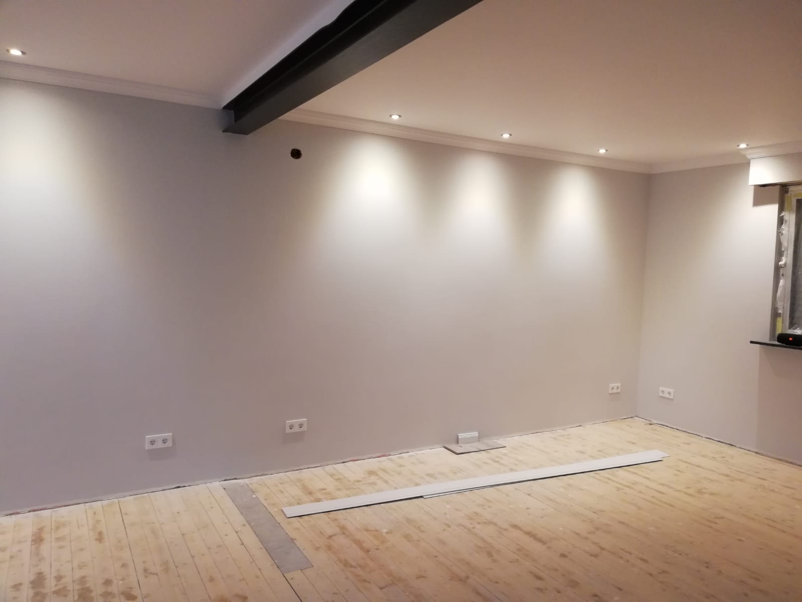 Wohnzimmer mit Spots